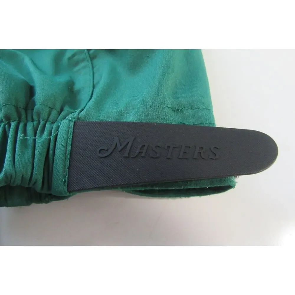 Masters Tech Men’s Green 1/4 Zip Long Sleeve Golf Pullover Jacket Pockets Logo L